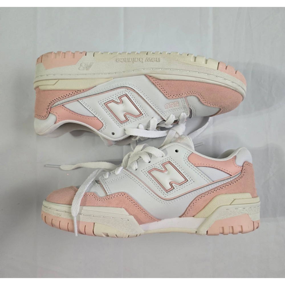 New Balance 550 White Pink Sneakers GSB550CD Womens 7.5 Kids 6 Low Top NWOT - Picture 7 of 15